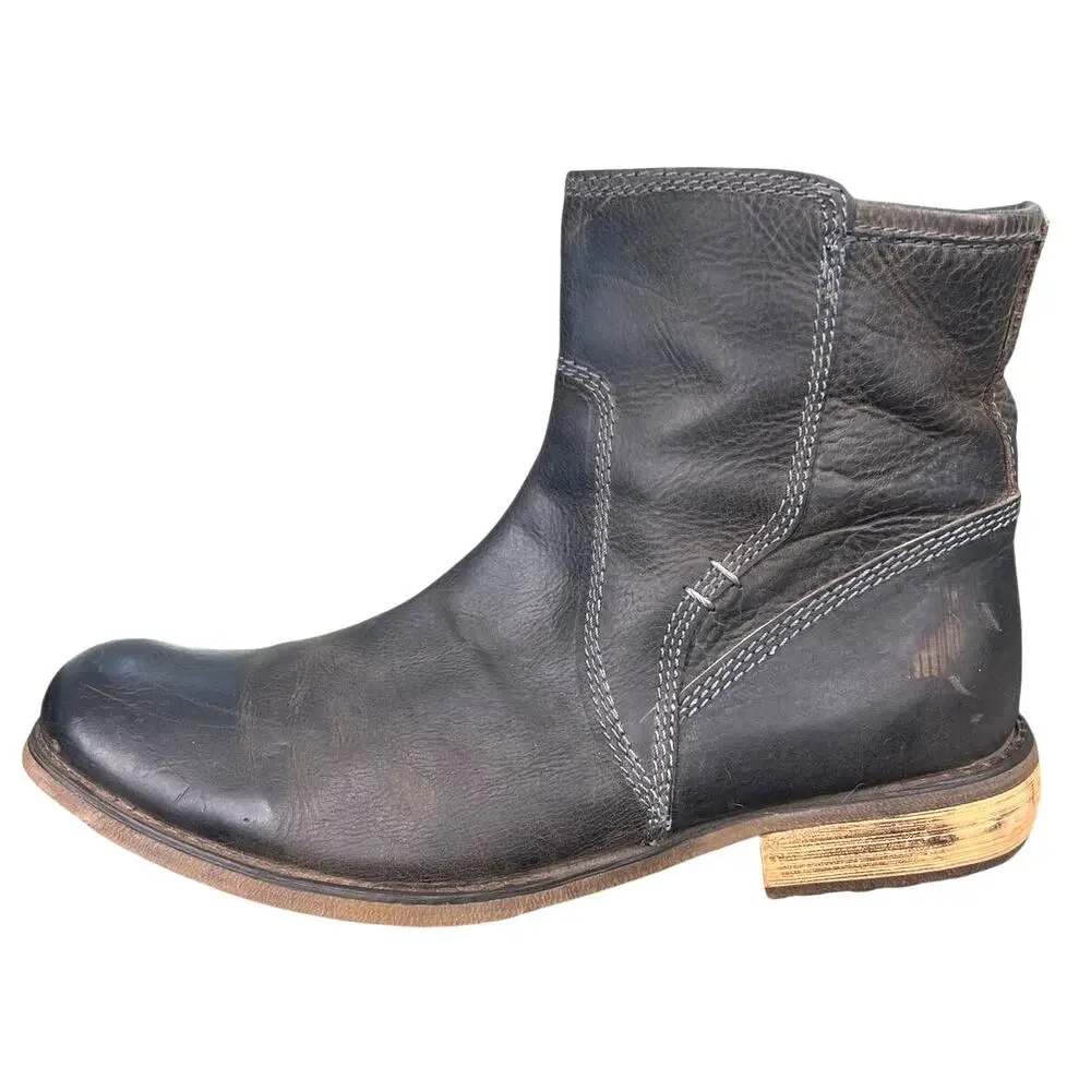 Bed Stu Men’s Crown Brown Distressed Leather Chelsea Boot Size US 11.5